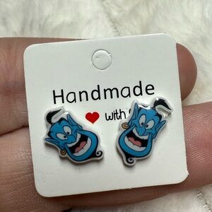 Genie (robin Williams version) Aladdin post earrings